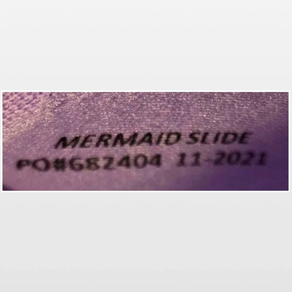 New Wave Zone Shoes Kid Size 6 7 Toddler Girls Mermaid Purple Sandal NWT